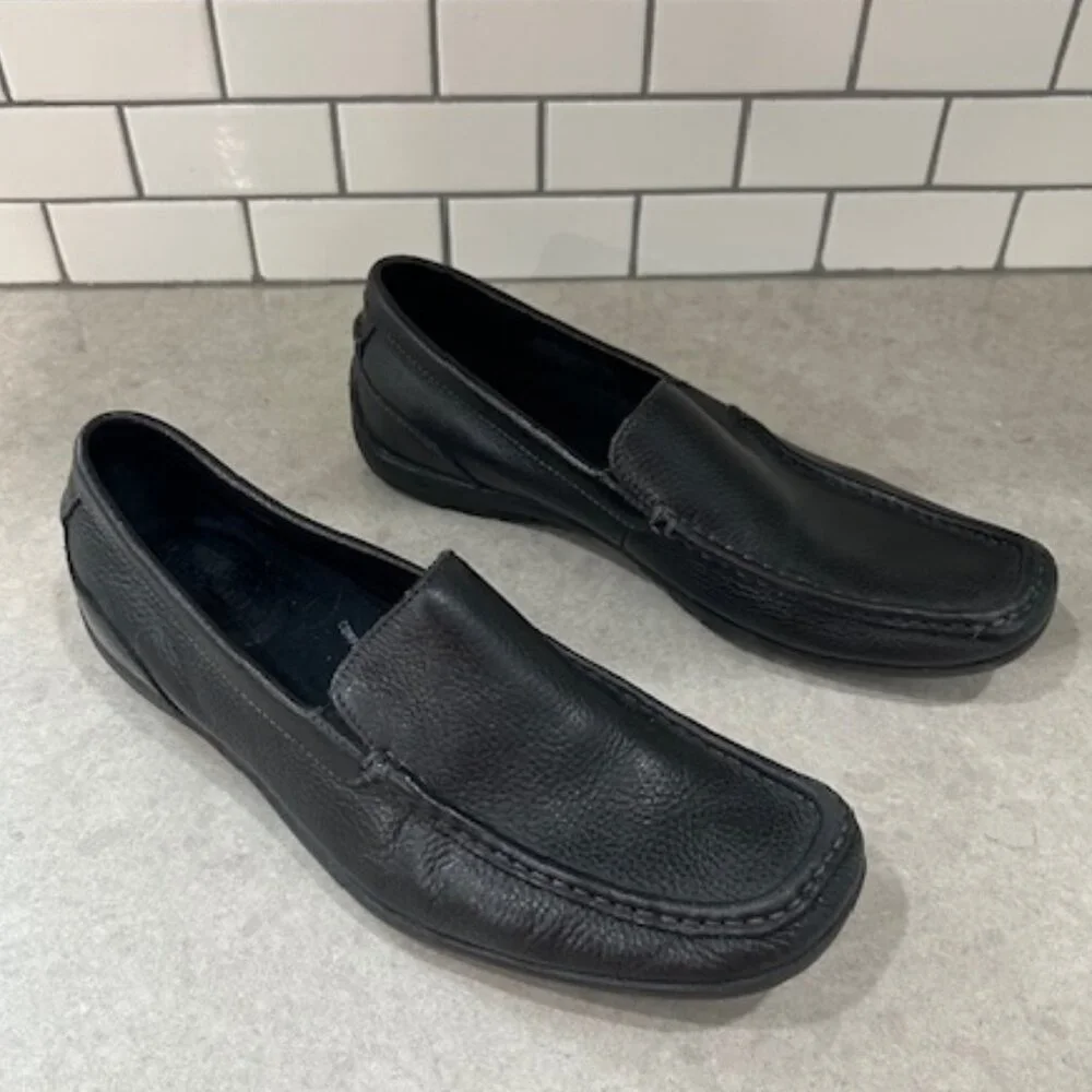 Florsheim Soft Pebble Leather Men's Slip on Black 13130-007 10D
